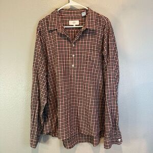 Jack Spade Bleecker Street Red and Black Checkered Casual Shirt XXL